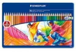 Staedtler Color Pencil In Motif Tin Set Of 36 145 Spm36 Features