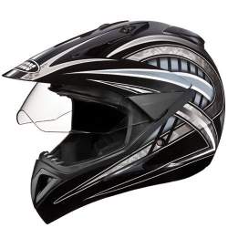 Buy Studds Motocross D2 Helmet With Visor Black N4 L Features