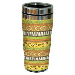 Tree-Free Greetings cc34781 Tigers College Basketball Artful Traveler Double-Walled Cool Cup with Reusable Straw 16-Ounce