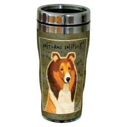 Lanquist Artful Traveler Double-Walled Cool Cup with Straw 16-Ounce Tree-Free Greetings cc33104 Scenic Sequoia Park Bears in Stream Bears by Paul A