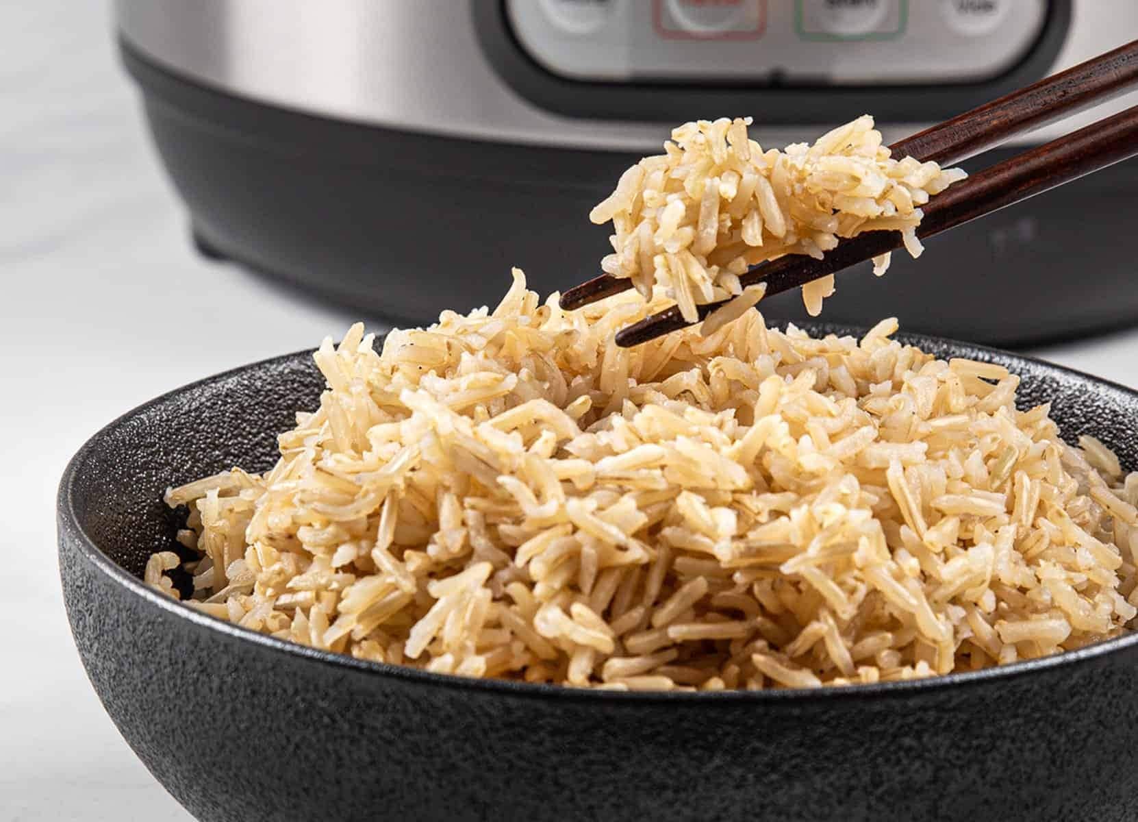 Chicken Pressure Cooker Rice Pilaf Brown Rice Recipe Instant Pot