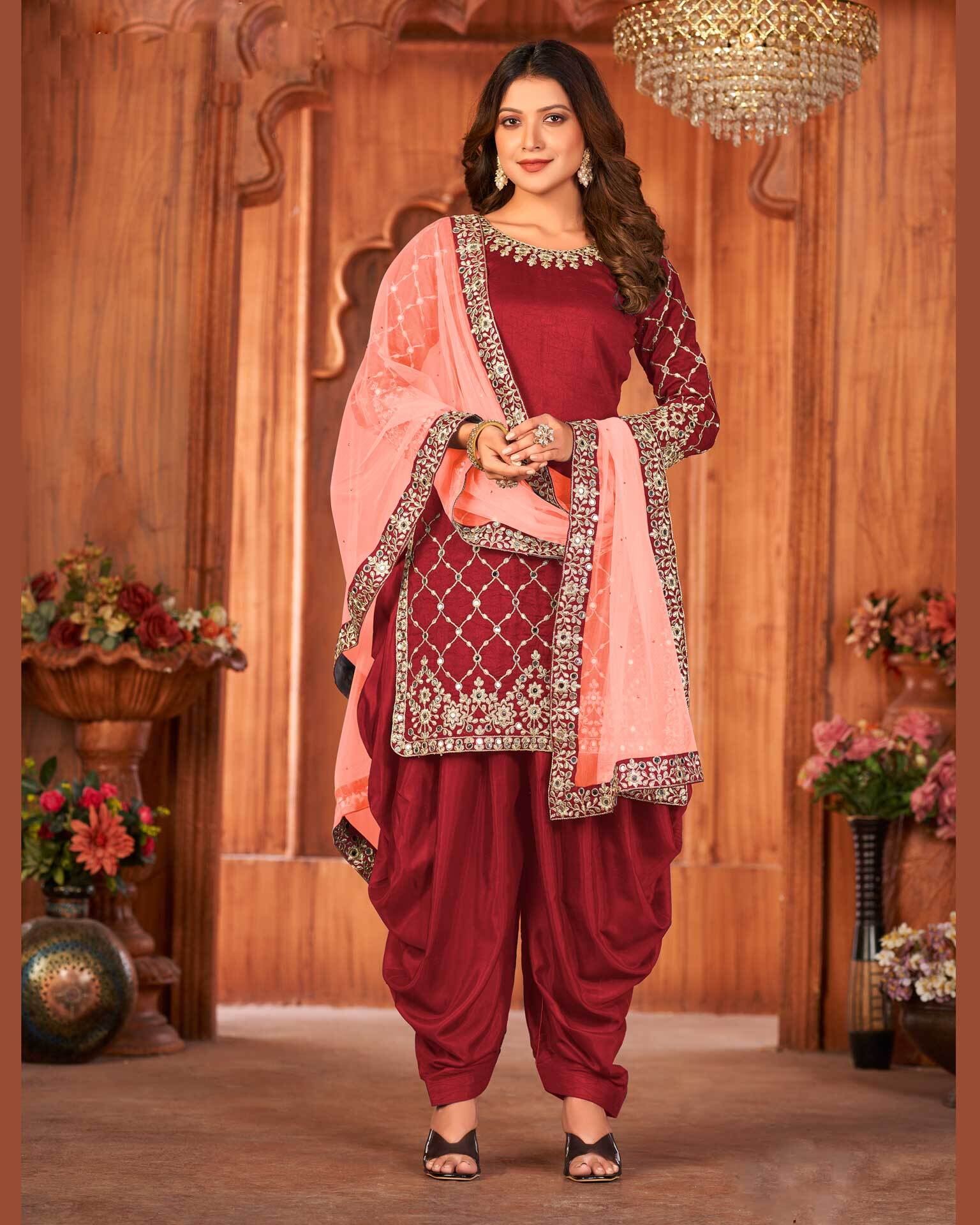 Ladies punjabi suit best sale