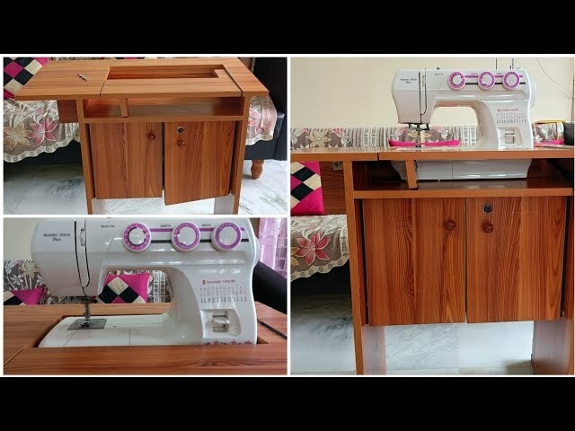 Compact Portable Sewing Machine Table, ABS Plastic, 500 SPM in
