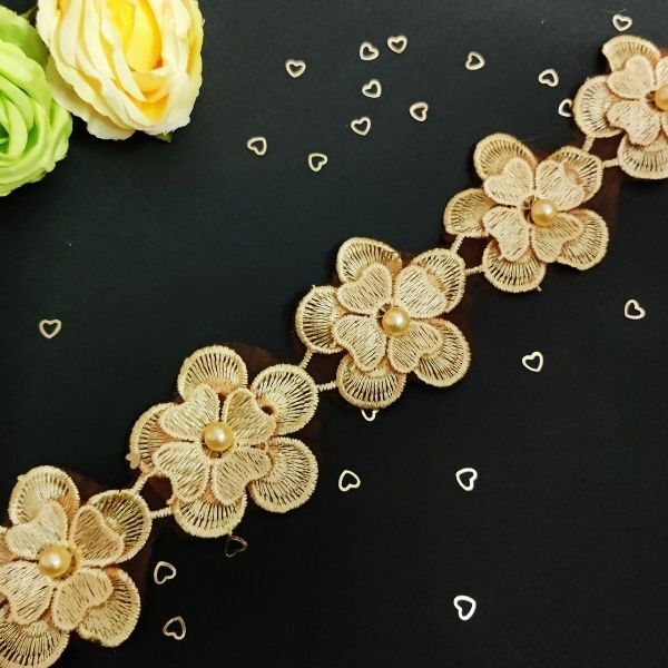 Yellow Narrow Lace