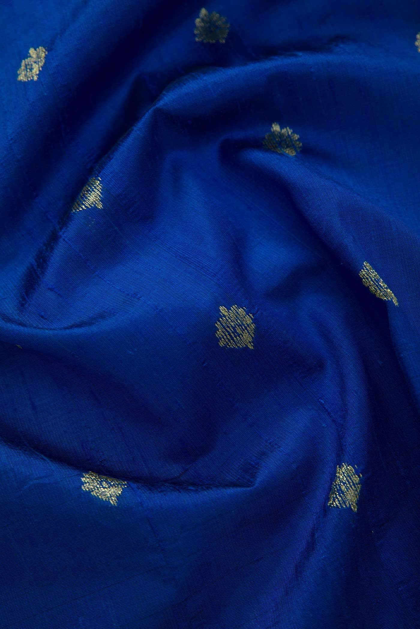 princess polly baby blue dress Blue Unstitched Bandhani Dress Material Pure GajiSilk - Khatri Bandhani main image 0