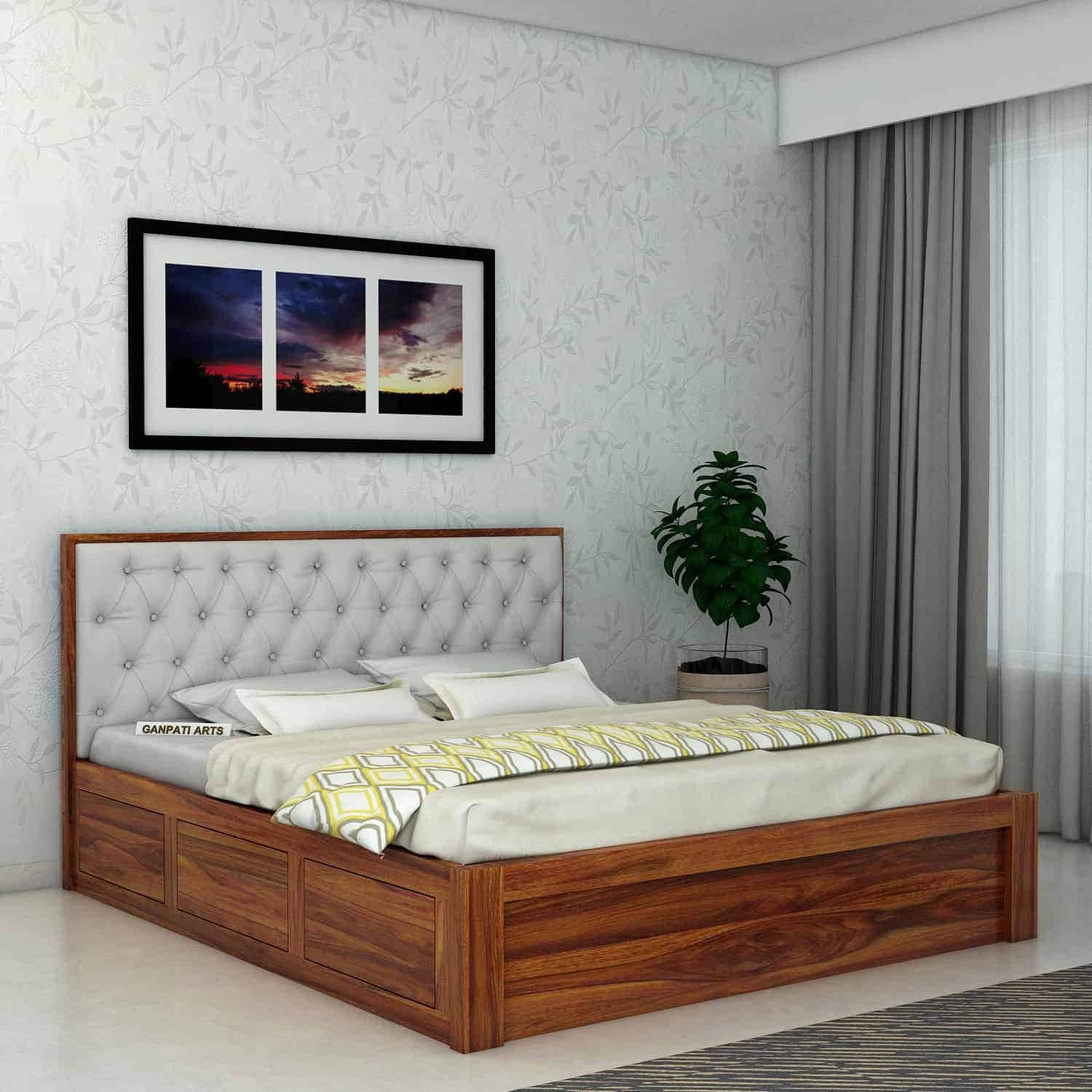 Sagwan Wood Bed