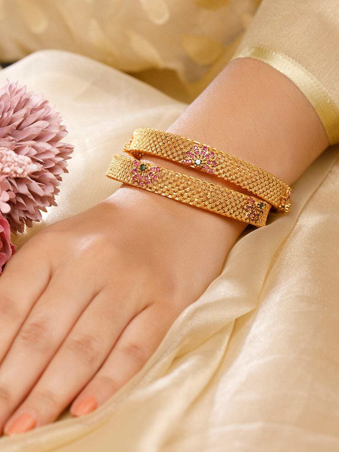 Geometric Acrylic Designer Bangles Kada Set, Ideal for Party