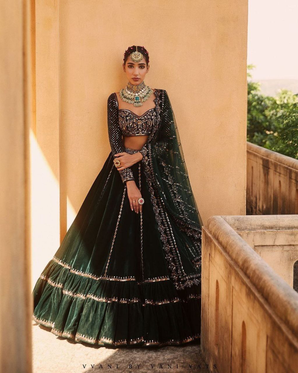 Velvet Bridal Lehenga in Surat at ₹ 2,200 Pc by Khodiyar