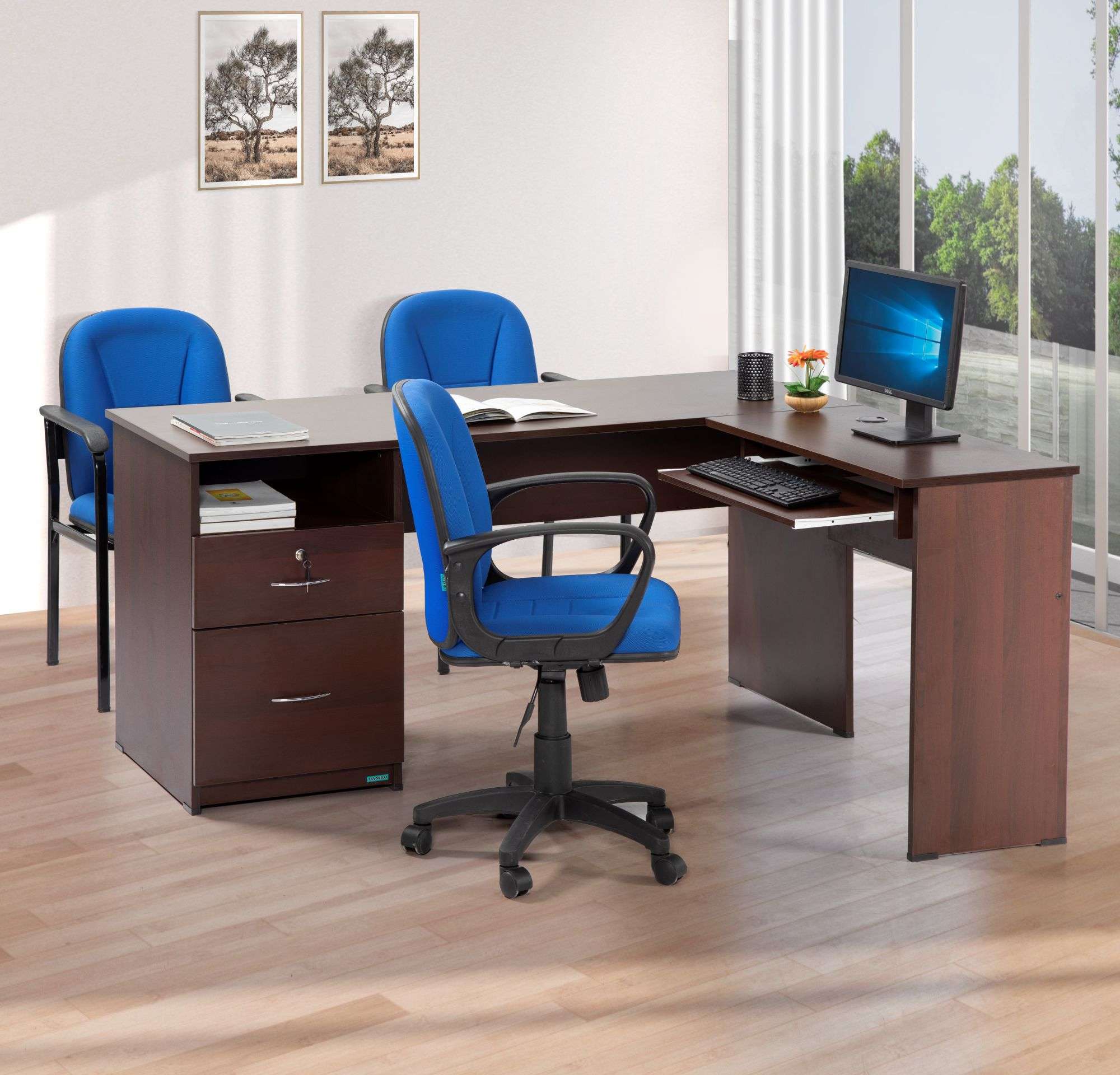 Conference Room Table, 2400x1200x750, Wood, Rectangle, Matte Finish in ...