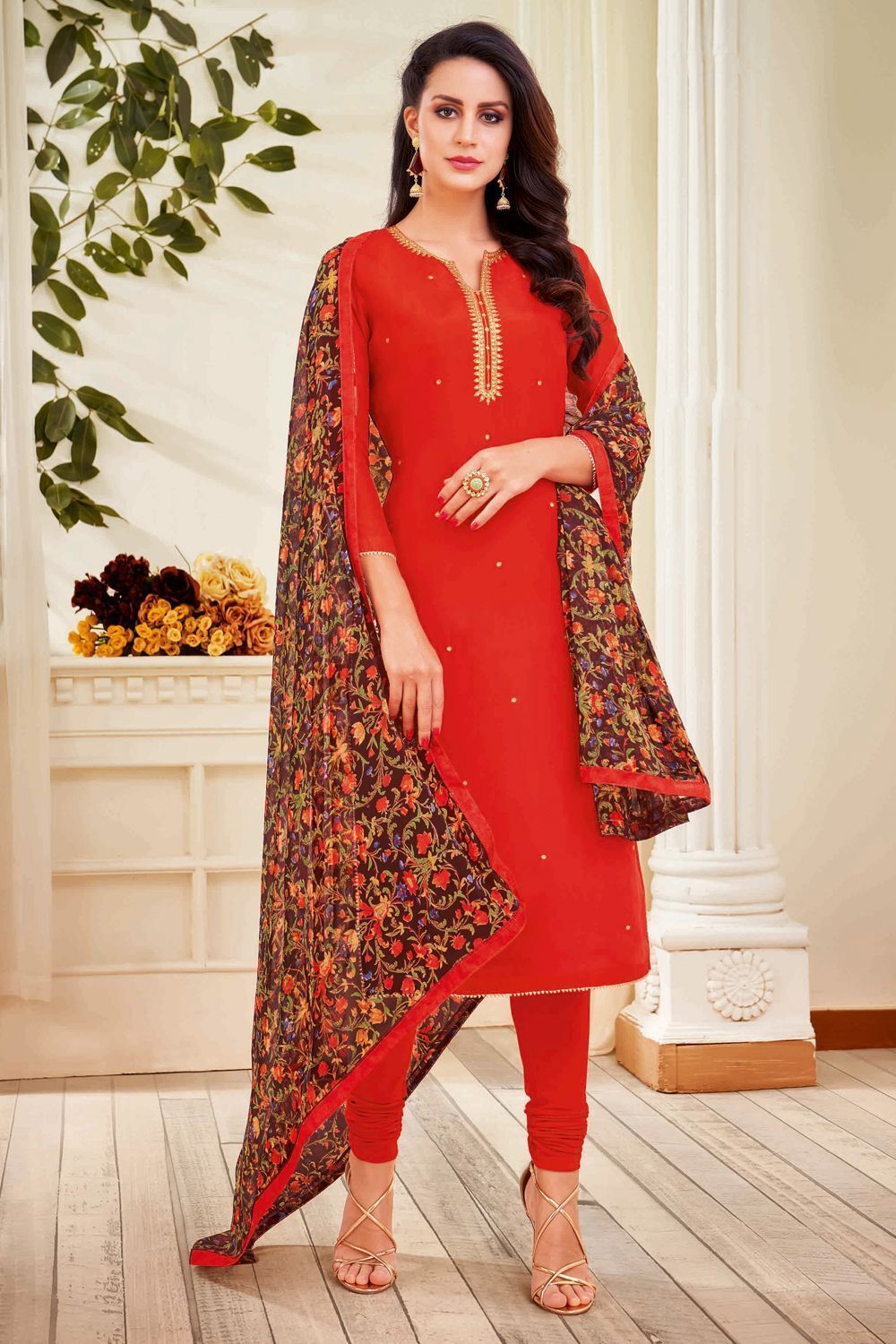 Casual Women Salwar Kurta Ladies Cotton Salwar Kameez, Casual - Main Image