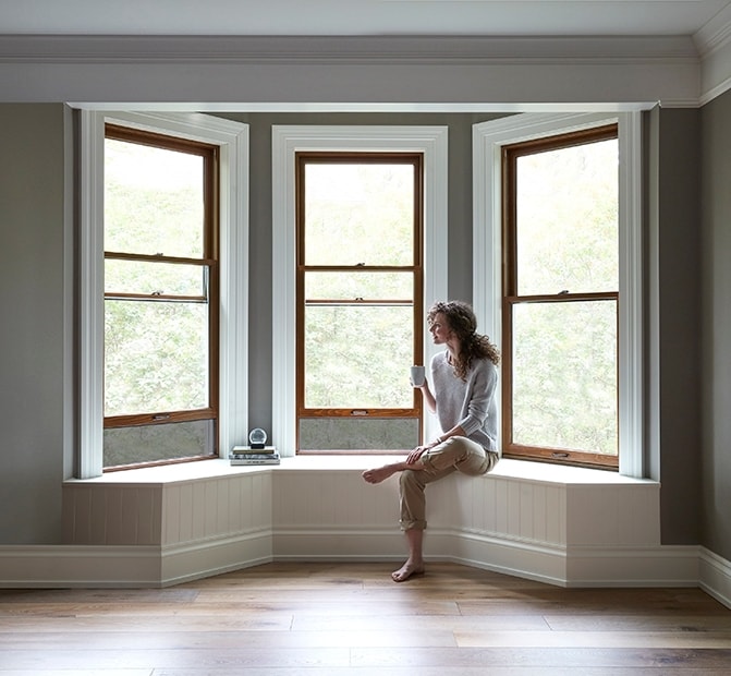 Wood Window Inward and Outward Style with Installation Service in