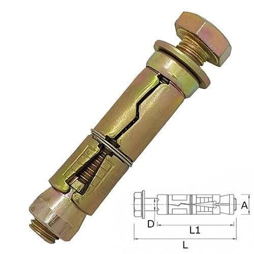 Anchor Bolt Pin Type Anchor Fasteners, Size: M6 X 40 To M24 X 300