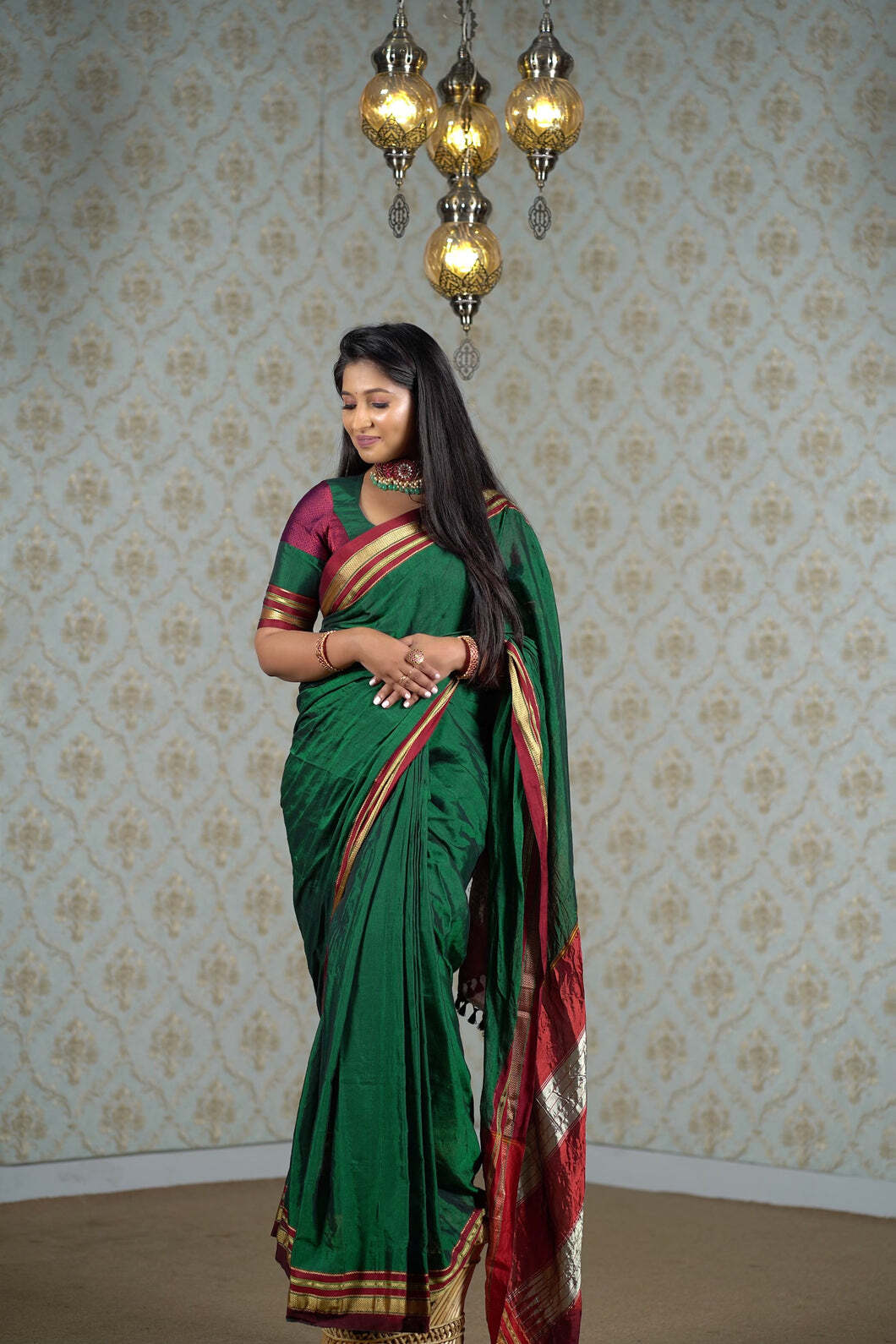 ilkal saree dress designs Buy Traditional Elegance. Hand Embroidered Ilkal & Zardozi Ethnic Kurta / Dress