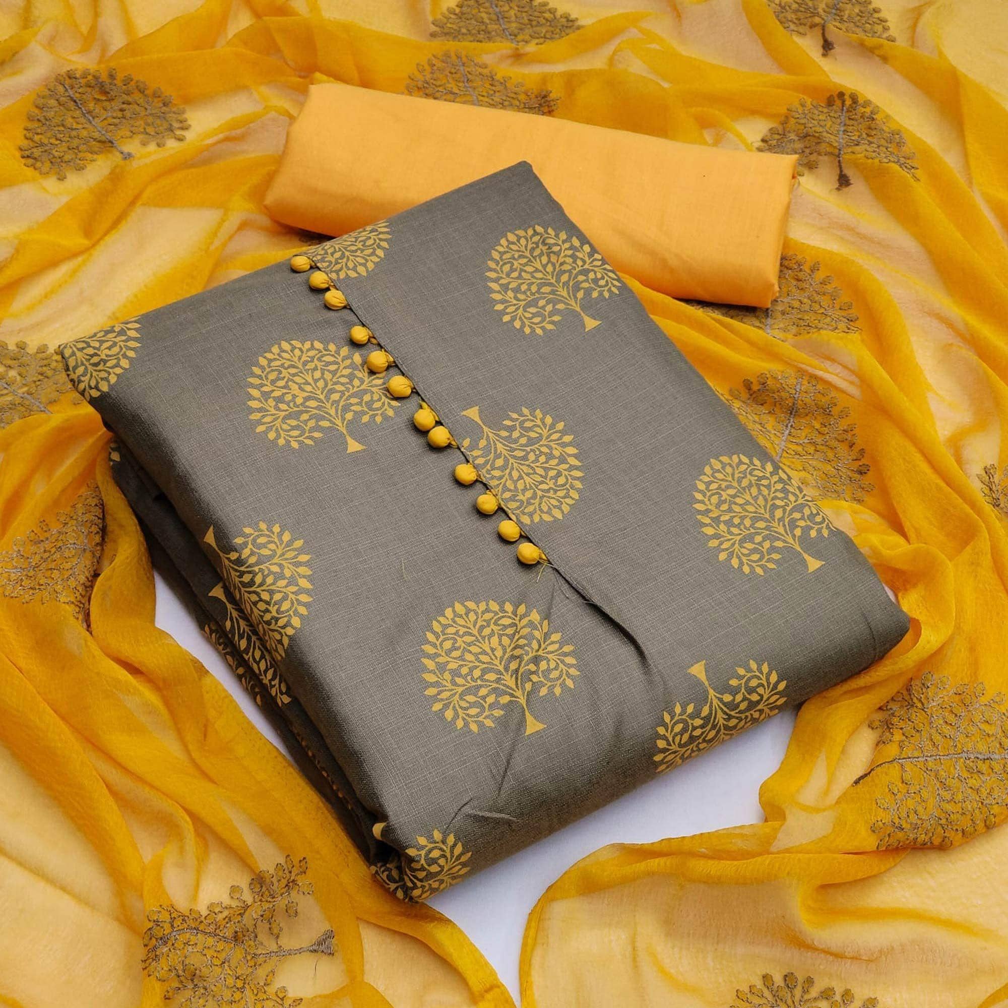 Printed Pure Cotton Dress Material, Unstitched, Casual, Free Size