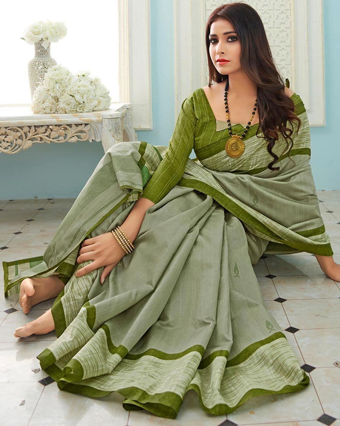 Cotton saree dress pattern best sale