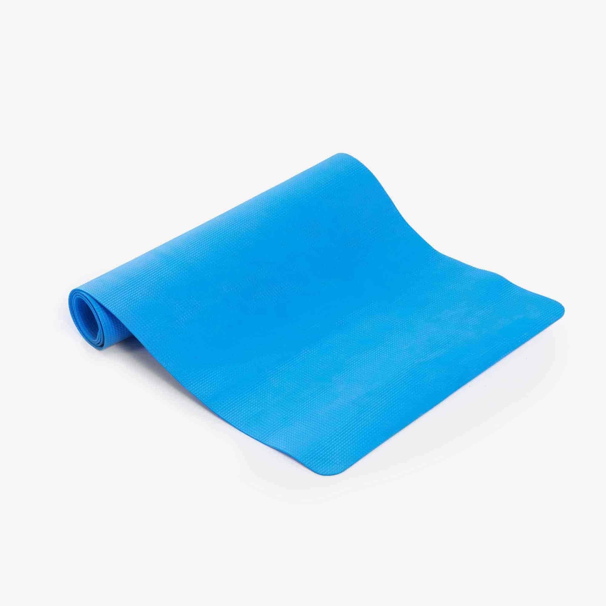 Rectangular Rubber Yoga Mat (Sky Blue) in Hyderabad at ₹ 500