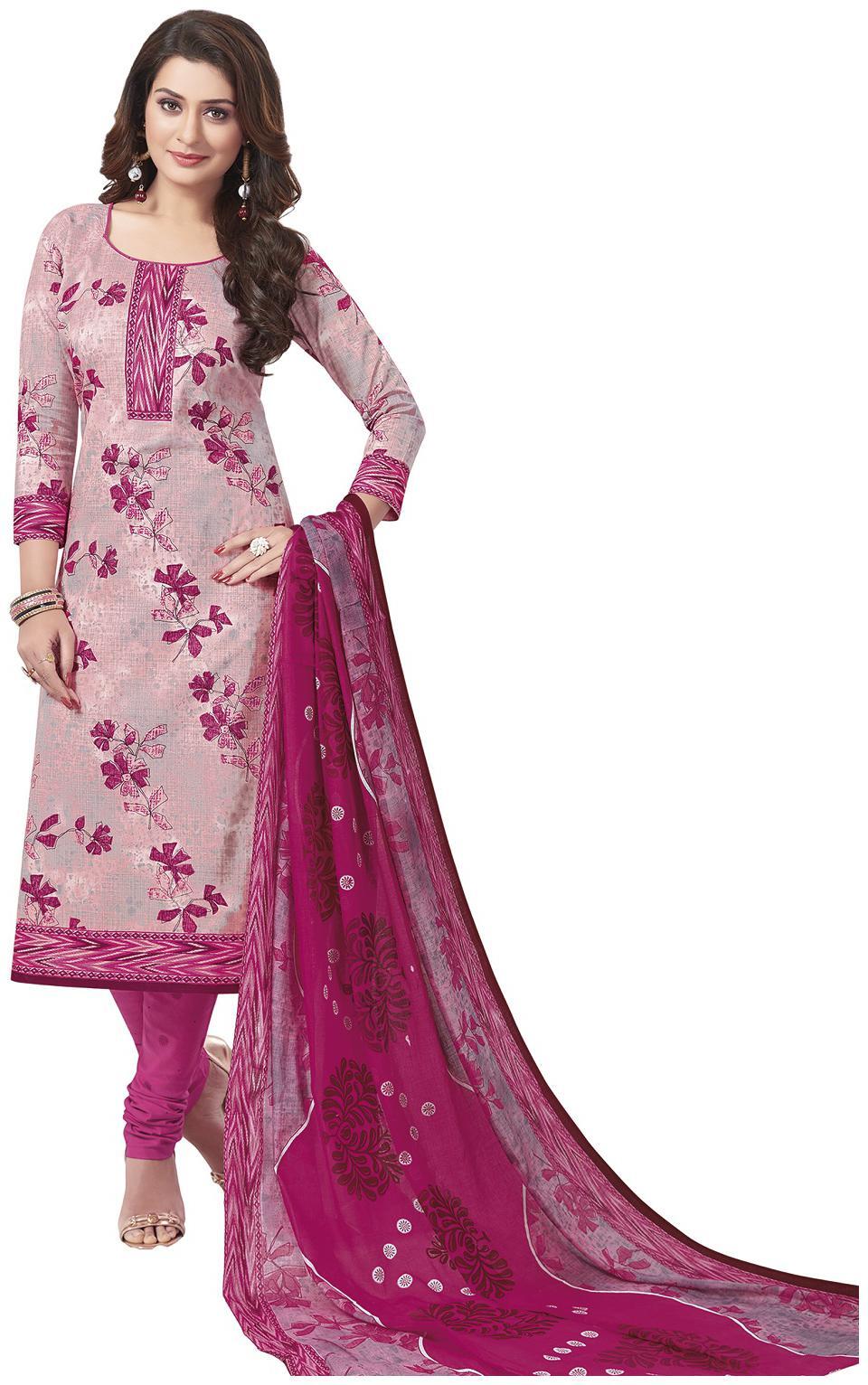 sachin and babi light blue dress Printed Cotton/Silk Embroidered Unstitched Salwar Suit Dress Material in  Surat at ₹ 950 / Unit by Hari Om Textiles
