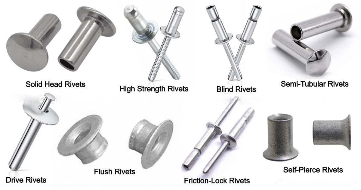 Aircraft Grade Solid Aluminium Rivet, 5mm Diameter, 6mm Size in ...