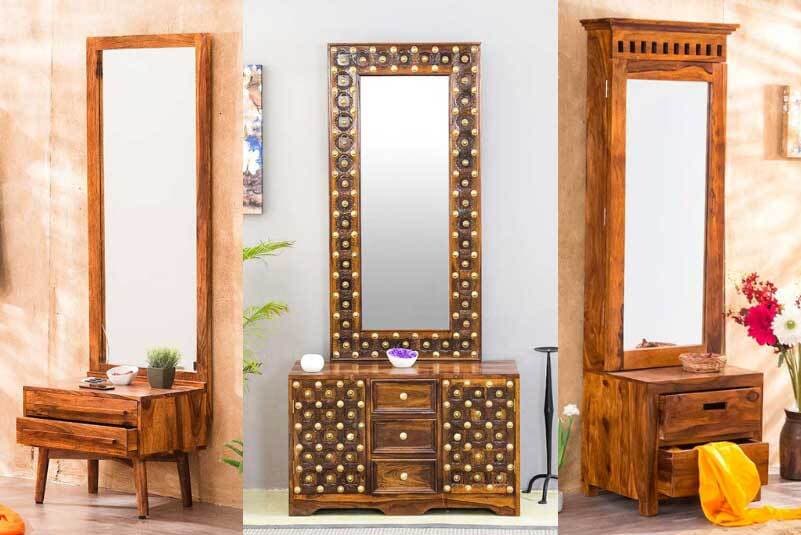 Designer Wood and Glass Vanity Dressing Table with Multiple Drawers in Meerut at ₹ 8,400 / Unit by Rawal Brothers