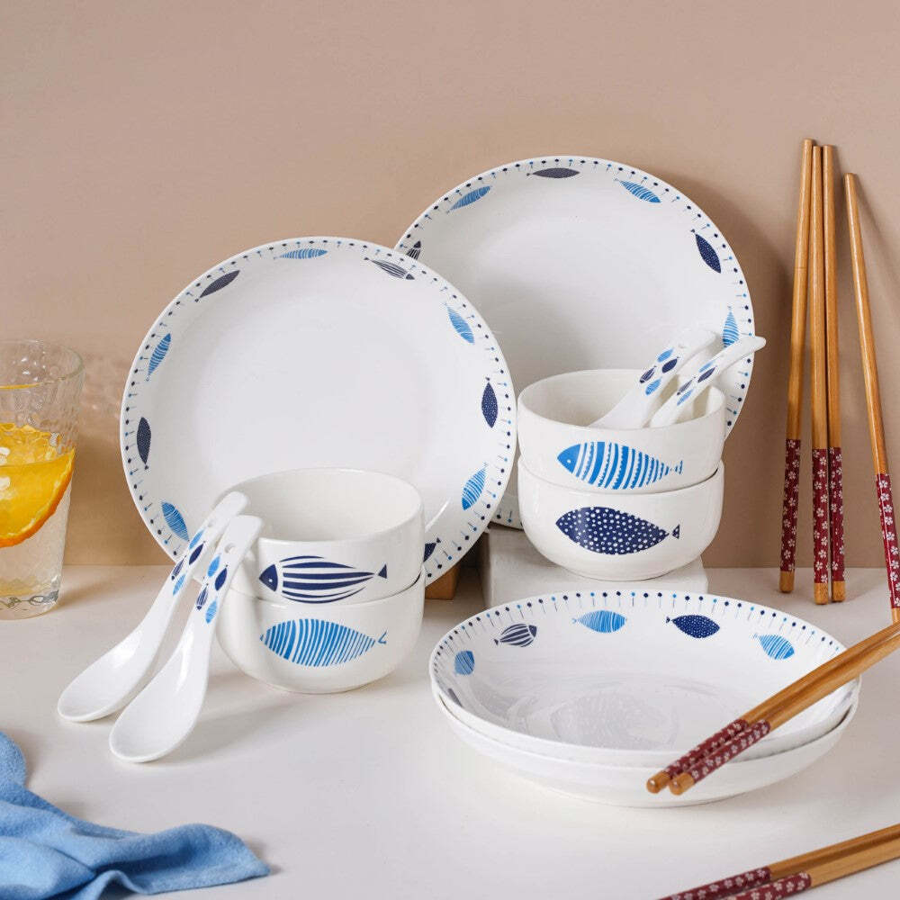 Devansi Kitchenware Plastic Dinner Plate And Bowl Set, Packaging