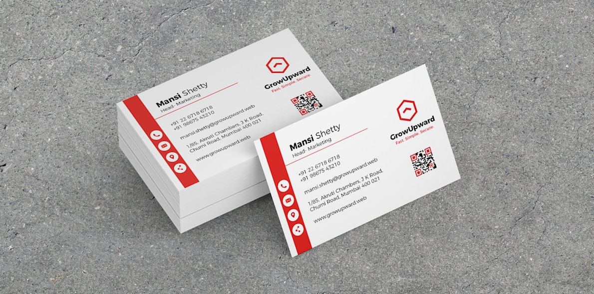 Standard Visiting Cards for Classic and Informative Business Cards