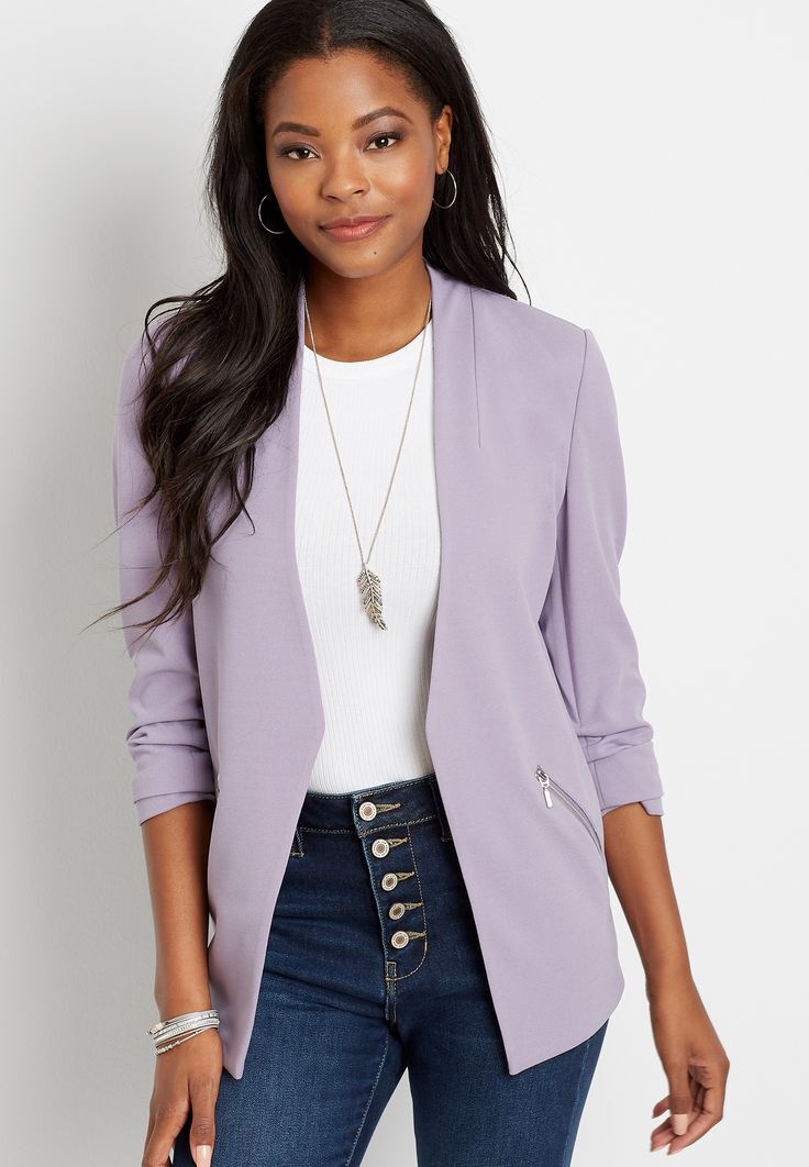 Formal Plain Lavender Womens Blazer in Jaipur at ₹ 4,000