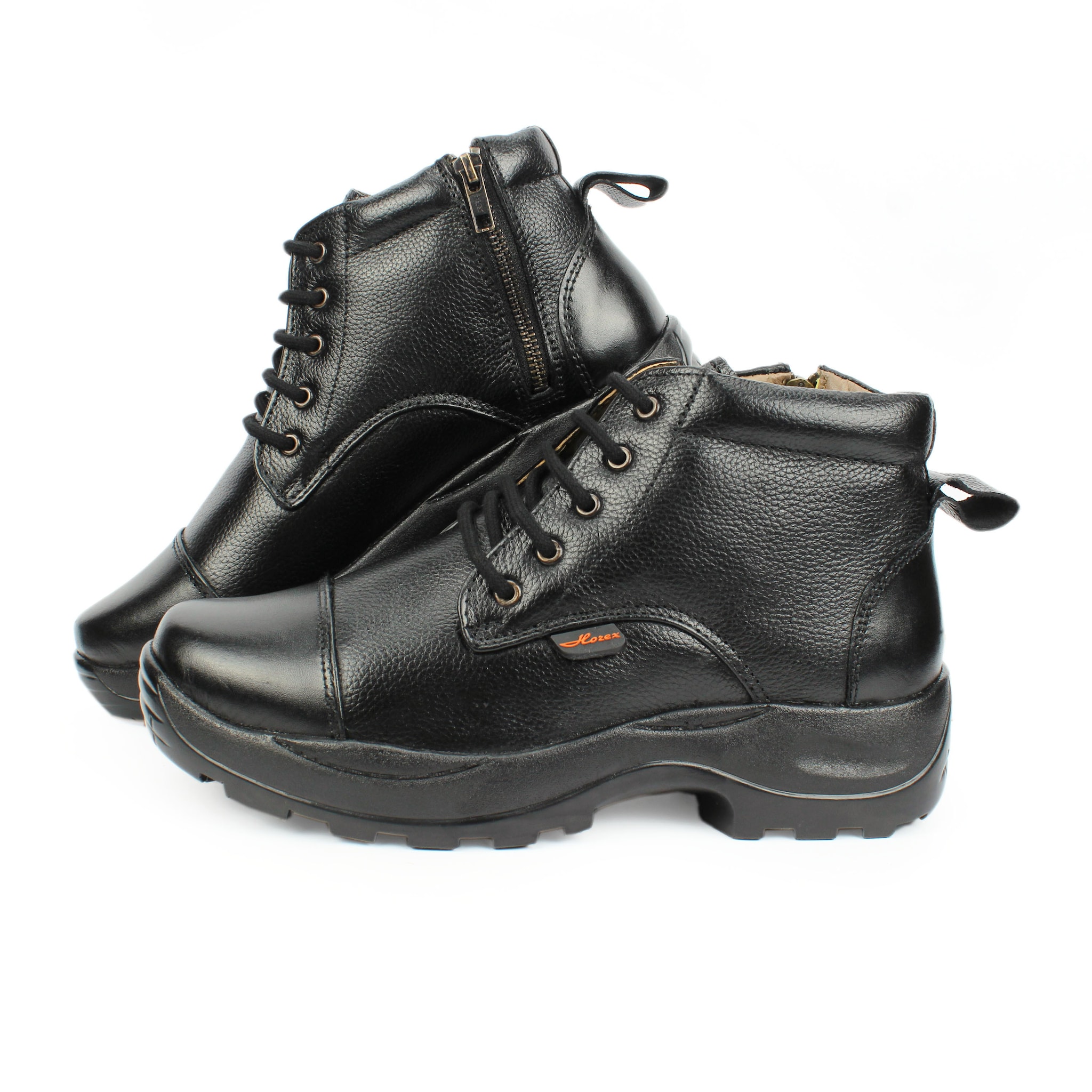 Men's Leather Police Shoes for Daily Wear and Formal Events with