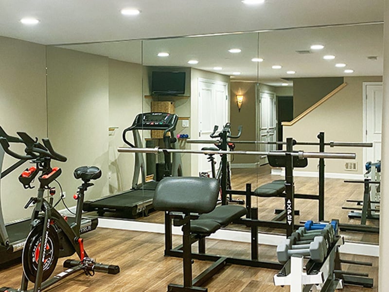 Basement Gym Ideas Home Gym Fridge Basement Ideas DRV Basements