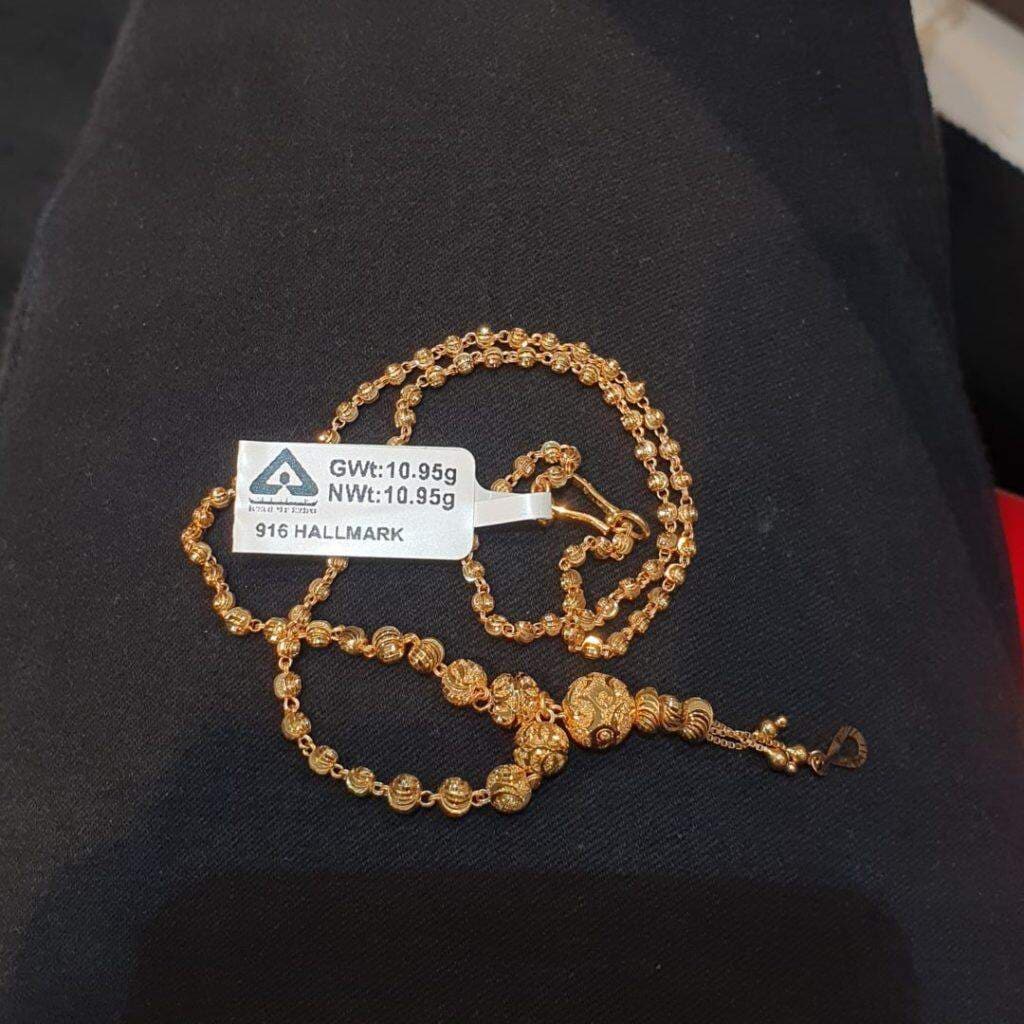 18inch 22k Pure Gold Chain with Hallmark in Patna at ₹ 63,216