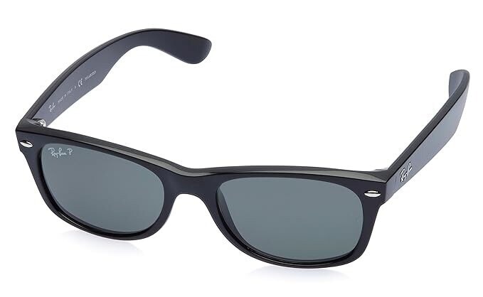 Ray-Ban 0RB2132901,5852 Round Unisex Sunglasses (Black) in