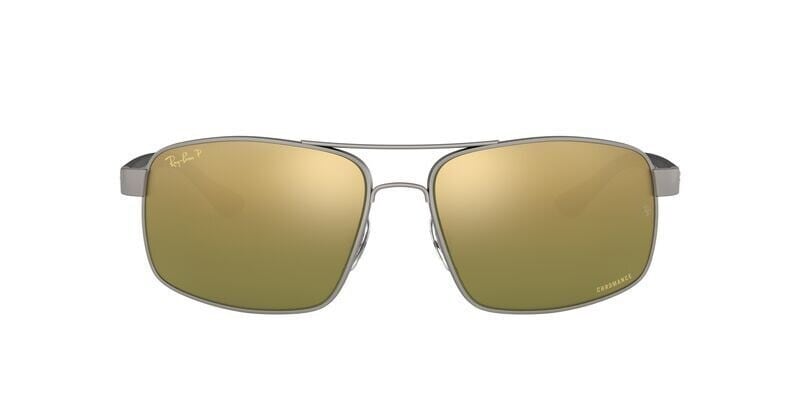 Ray-Ban 0RB3604CH029/6O62 Full Rim Oval Unisex Sunglass (L, Grey