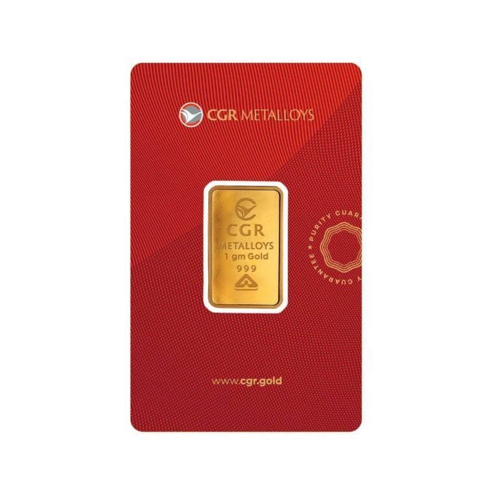 1g 24K Gold Bar, Minted CGR, x in Tanuku at ₹ 5,709