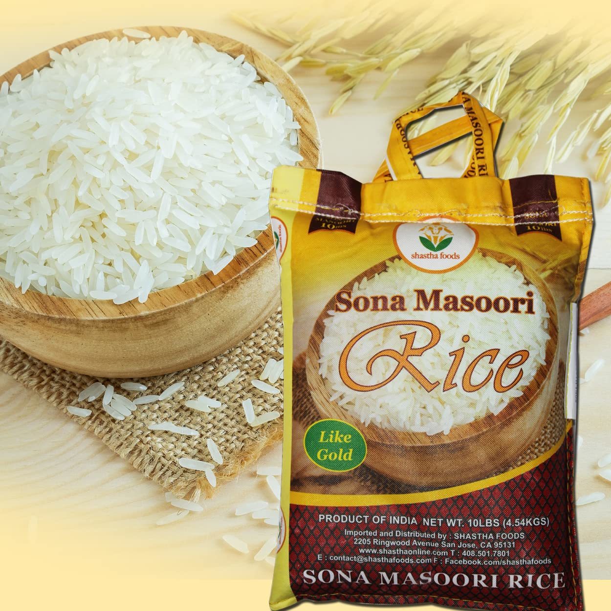 10 kg Bag of Sona Masoori Rice, Fully Polished in Bhagalpur at best ...