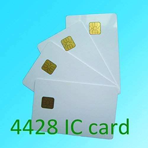 KingGo 100pcs white PVC card with SLE4428 chip contact smart card hotel key card ISO7816