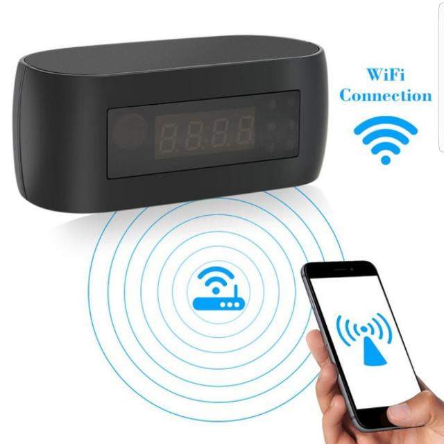 SPY INDIA 1080P HD WIRELESS LOCAL WIFI P2P DIGITAL TABLE CLOCK