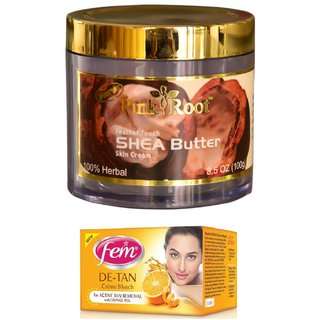 Buy Fem Fem De Tan Crme Bleach 30g And Pink Root Shea Butter Skin Cream 100gm Pack Of 2 Features Price Reviews Online In India Justdial No ratings or reviews yet. justdial