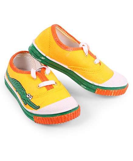 yellow canvas shoes online