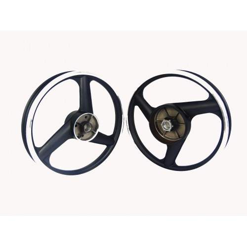 Bullet Splendor Wheel Wheels Zone Royal Erado Spoke Black Boing