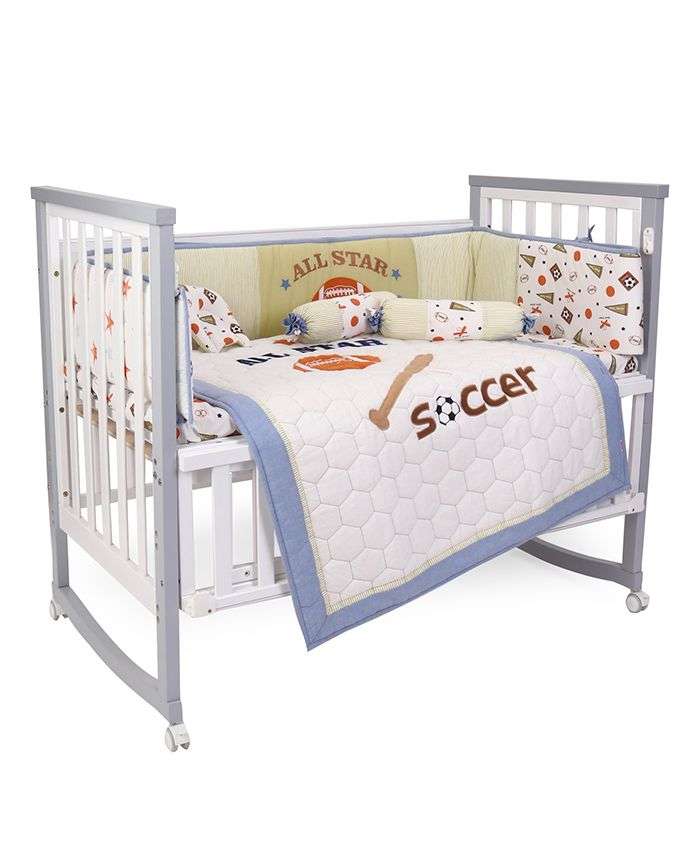 off white crib sheet