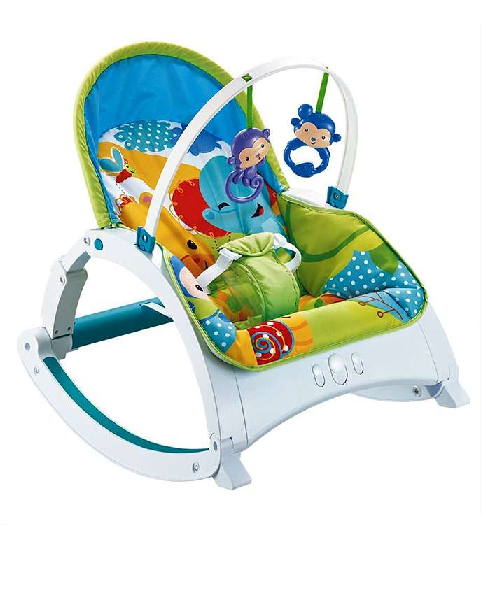 baby musical rocker with hanging toys