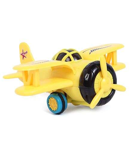 yellow airplane toy