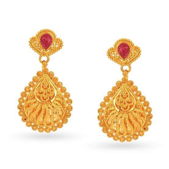24 karat gold earrings price Clearance