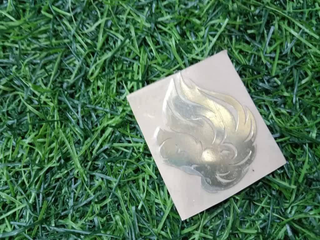 3 MM Metal Logo Sticker in Delhi at ₹ 20 / Pc by Gusai Lemination ...