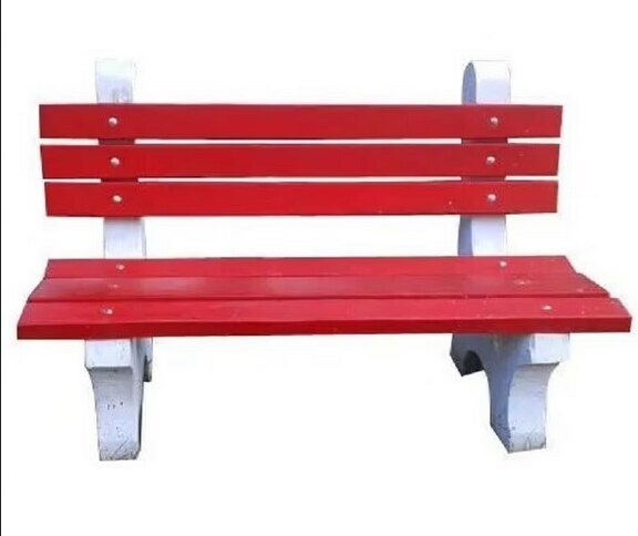 Seater RCC Precast Concrete Bench White Red In Pune Discount