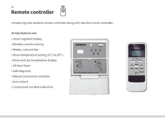 HITACHI Takumi Wired Remote Ductable AC (3 Ton, Cream)