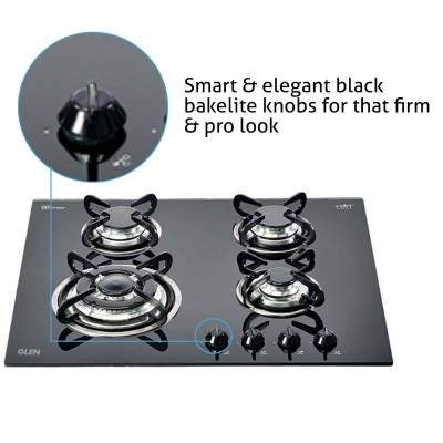 glen 4 burner built in glass hob