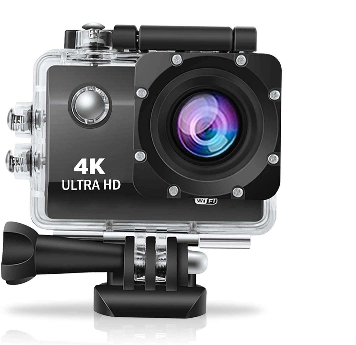 4K WiFi 16MP Sports Action Camera 30M Underwater Waterproof Camera