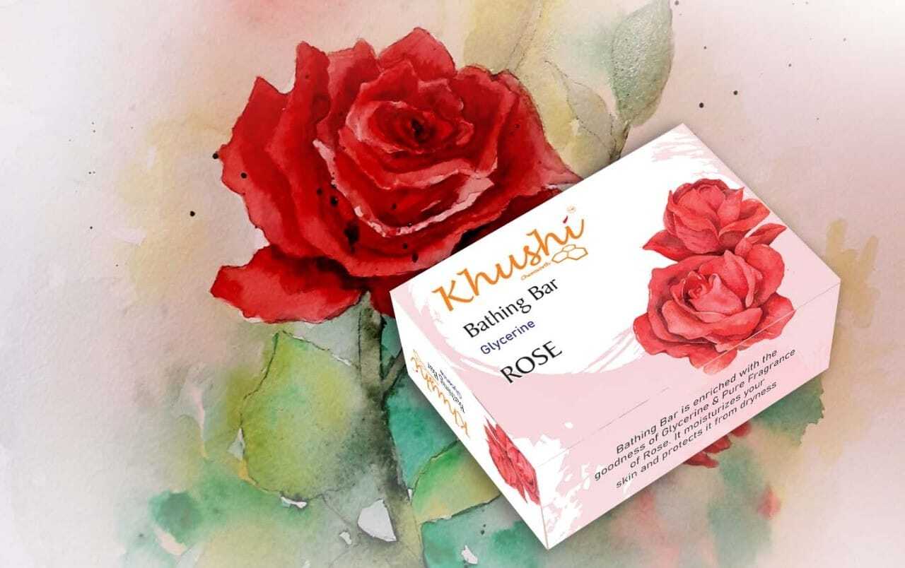 55 Gms Rose Glycerine Soap in Vadodara at ₹ 85 Unit by Khushi