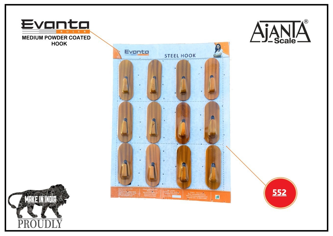 Ajanta Hook 552 Wooden