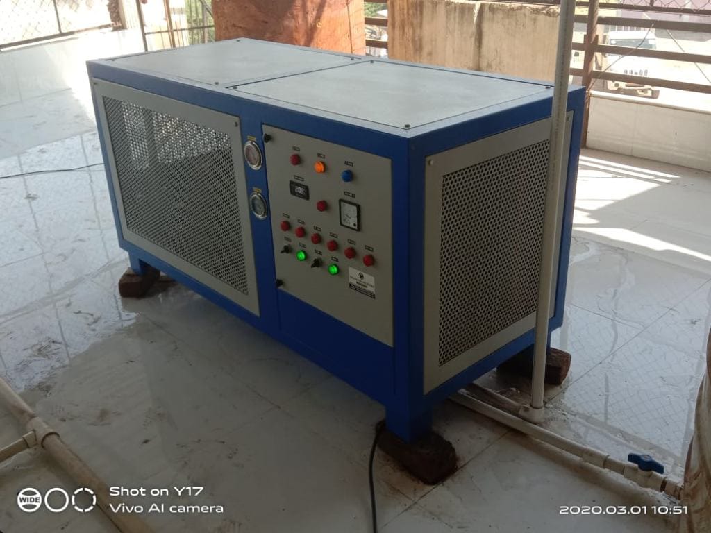 5TR R O Brine Chiller, 100 tons capacity, 75 kW power, Fully
